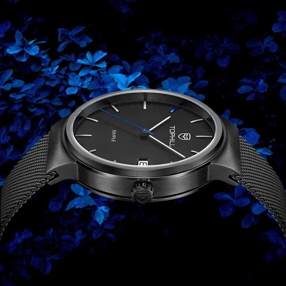 🎊HP🎉 MSRP $175 Men's Stainless Steel Swiss Watch - Picture 4 of 8